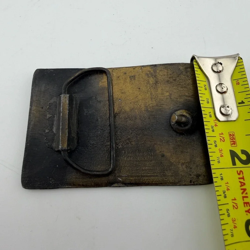 Vintage Belt Buckle Brass Good Highway Patrol Police Motorcycle‎ Vintage
